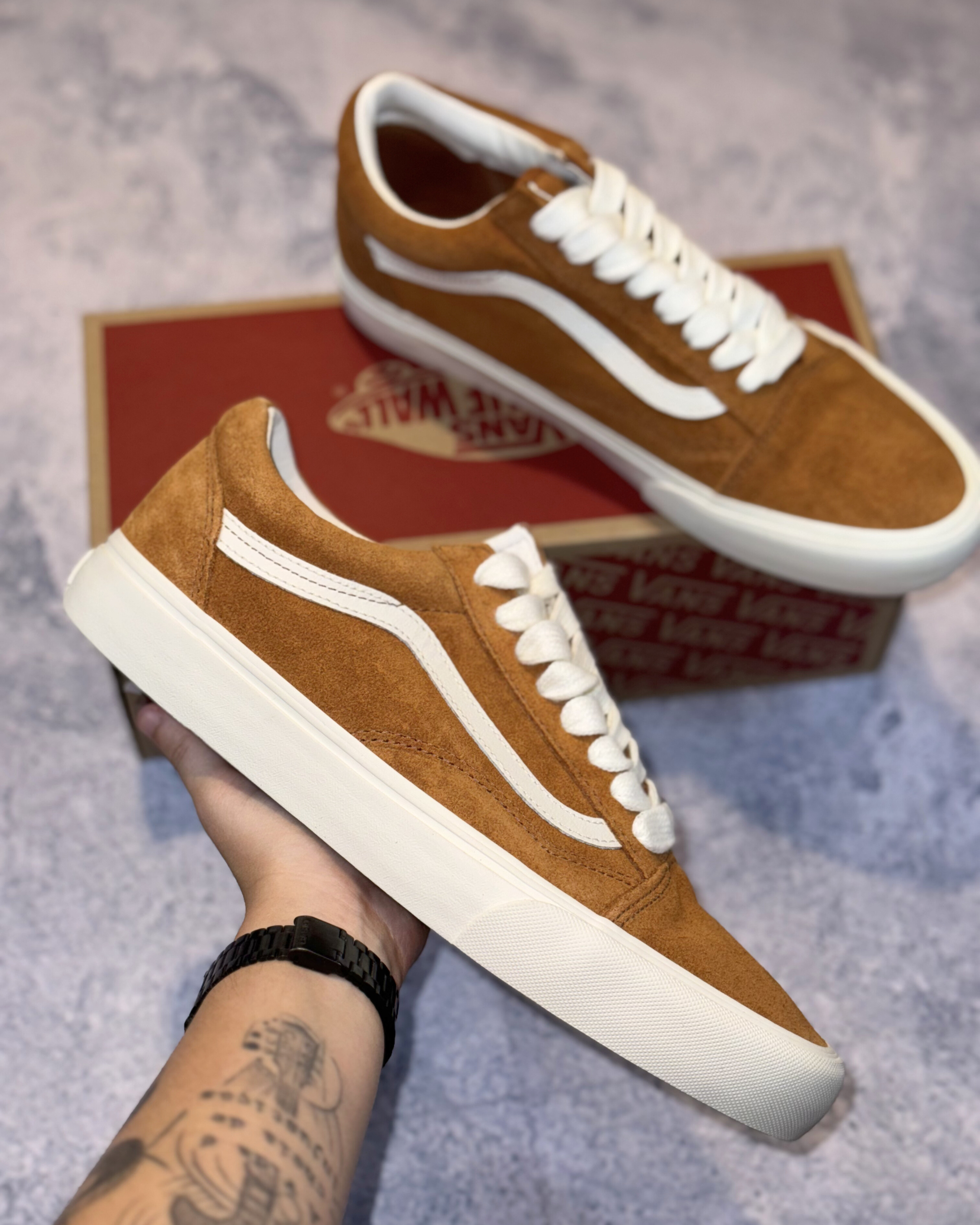 Tênis Vans Old Skool Oversized Lace Glazed Ginger