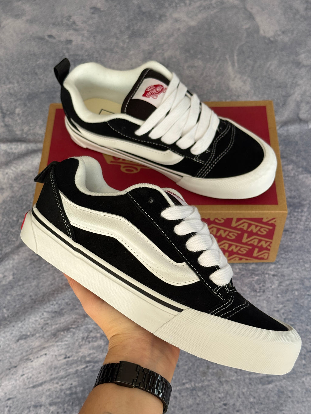 Tênis Vans Knu Skool Black/White Original