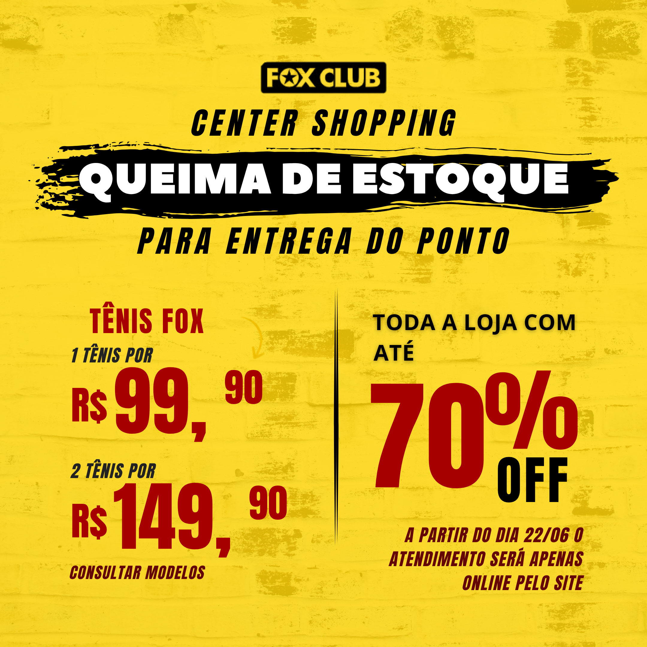 TÊNIS FOX R$150