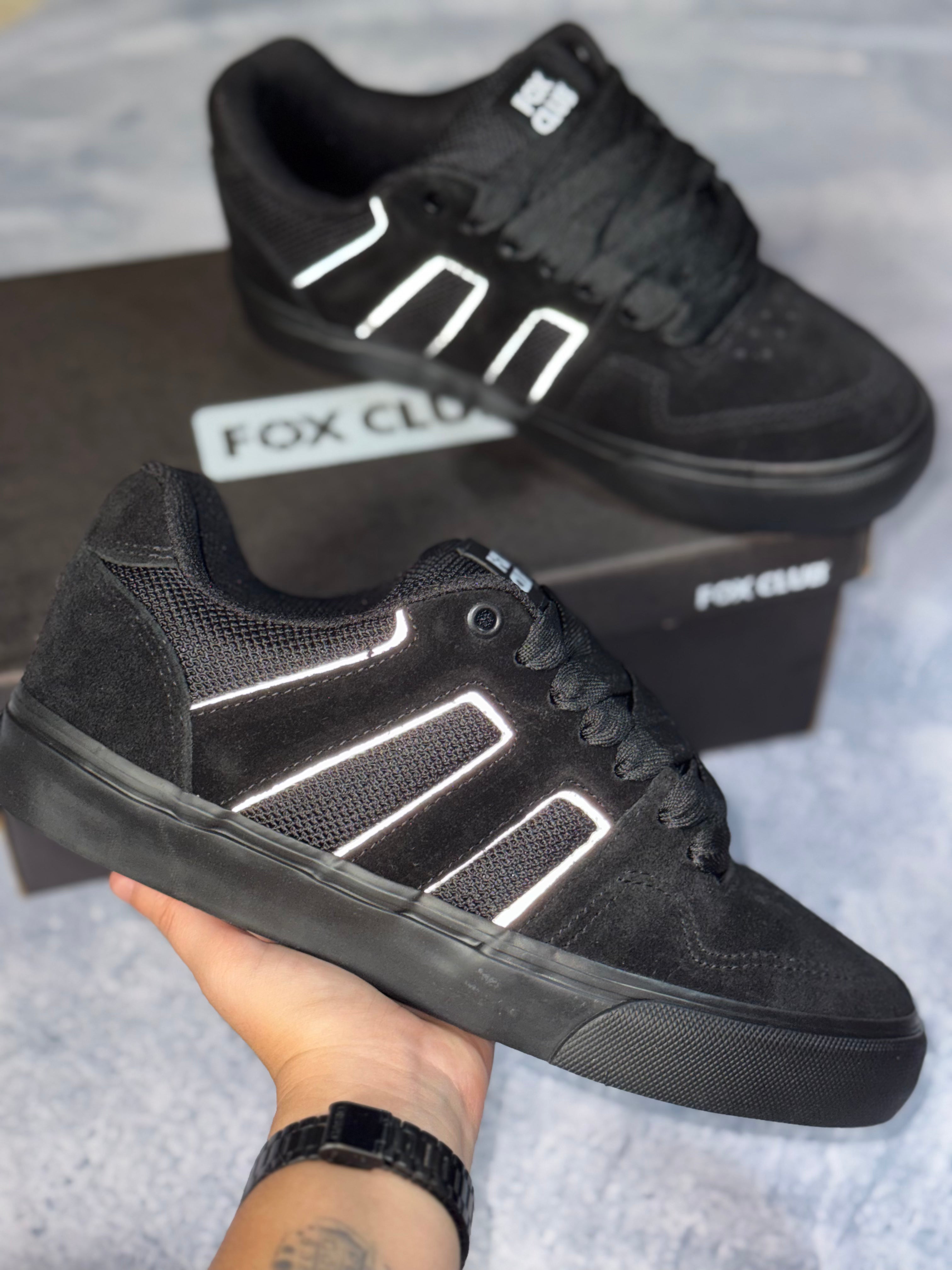 Tênis Fox Club Oxigen 013 - Preto/Preto