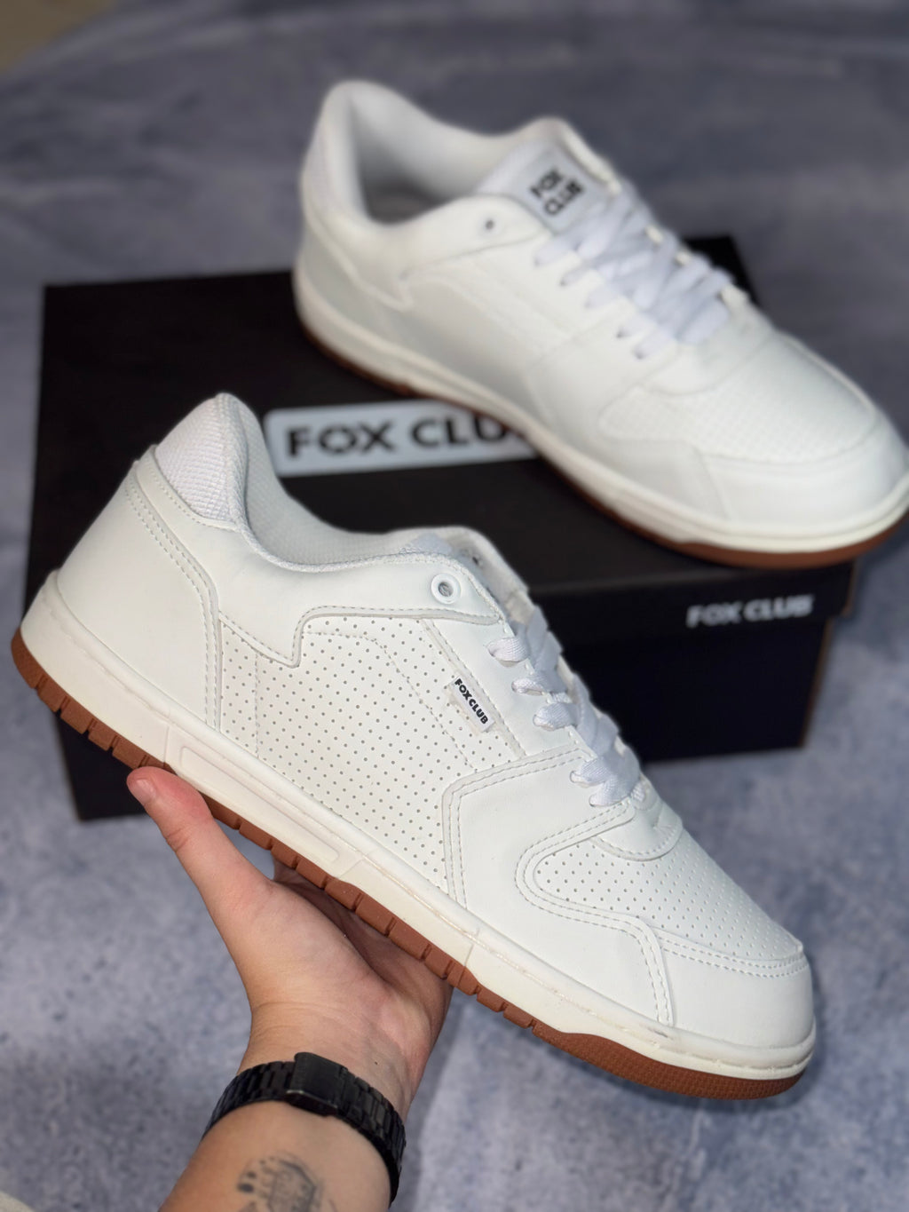Tênis Fox Club FXSC0003 - Branco/Latex