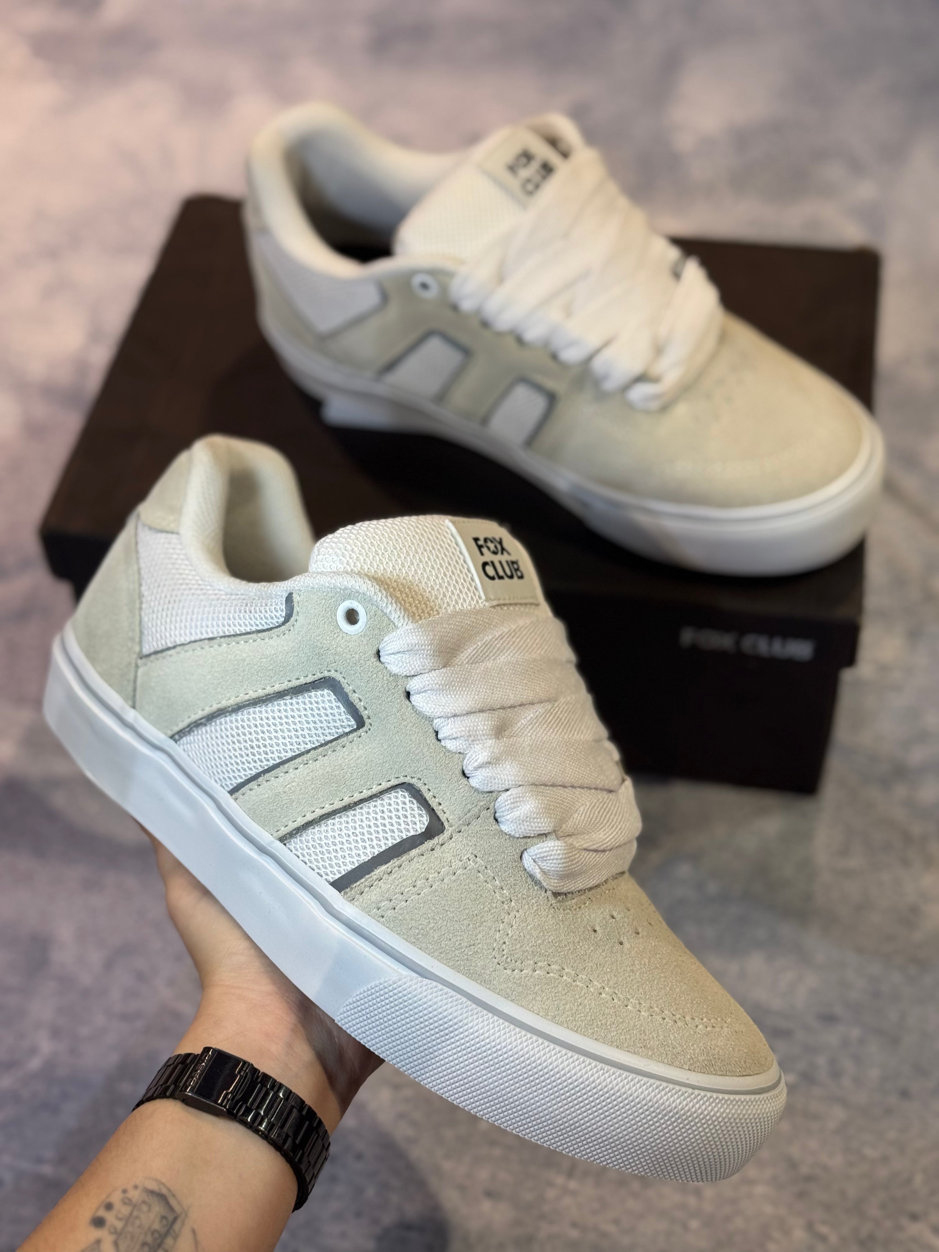 Tênis Fox Club Oxigen 013 - Branco/Branco