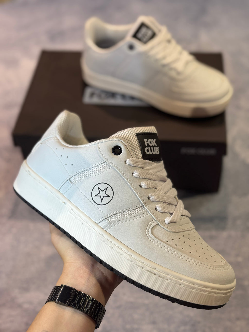 Tênis Fox Club FXSC0002 - Branco/Preto