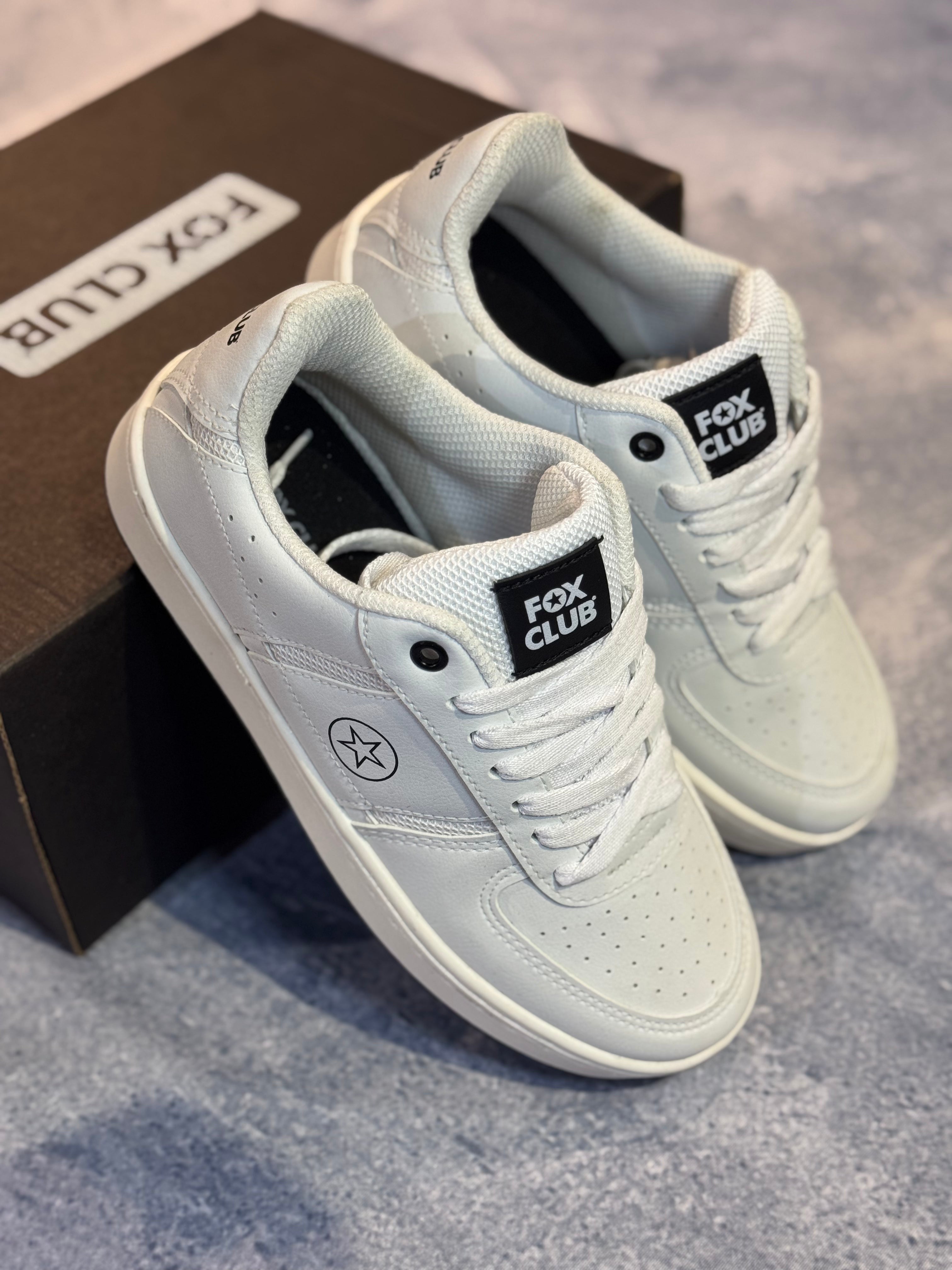 Tênis Fox Club FXSC0002 - Branco/Preto