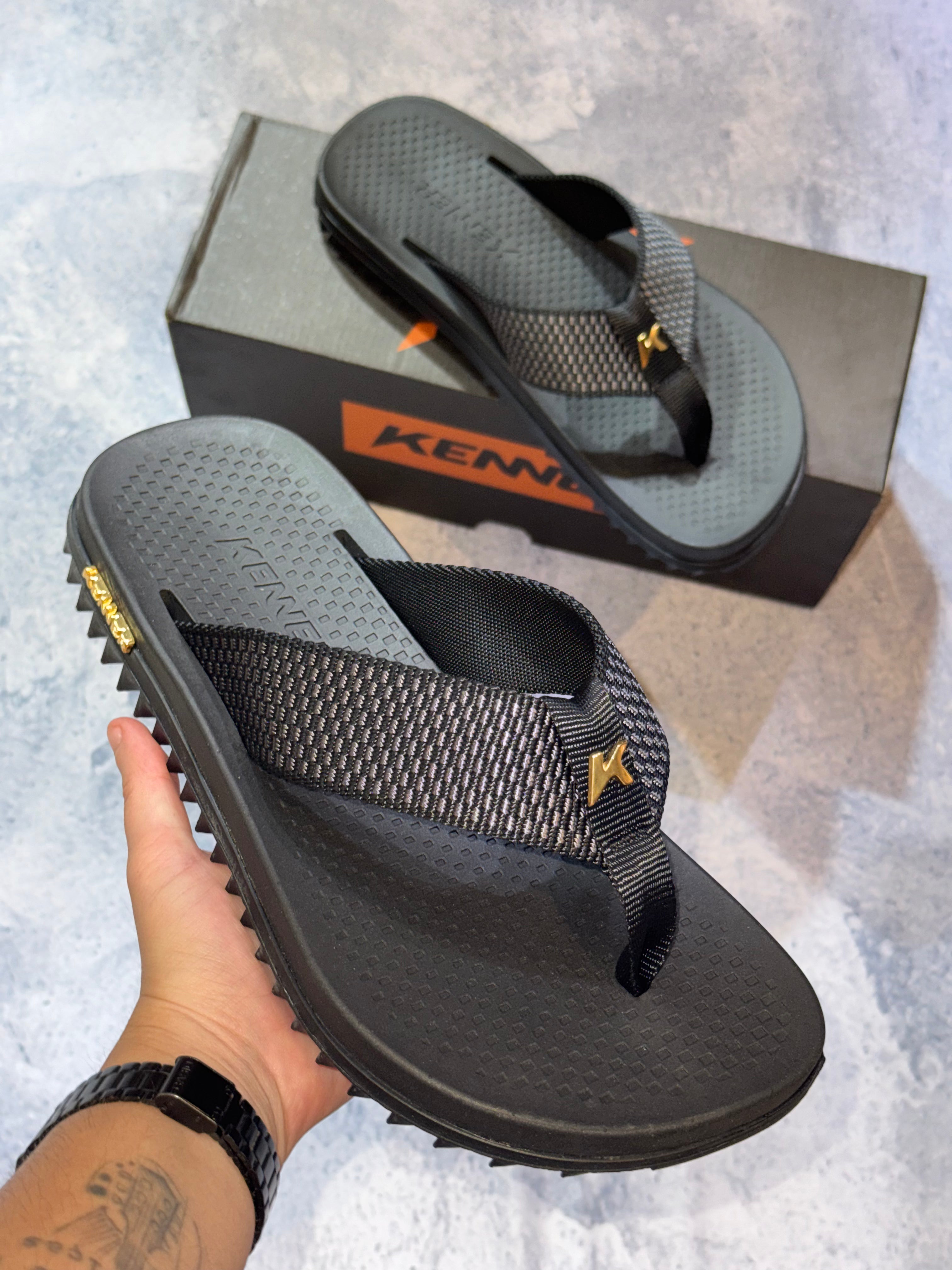 Sandália Kenner Kivah K Pro EXF Preto/Preto