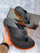 Sandália Kenner Kivah K Pro Dots Laranja e Preto