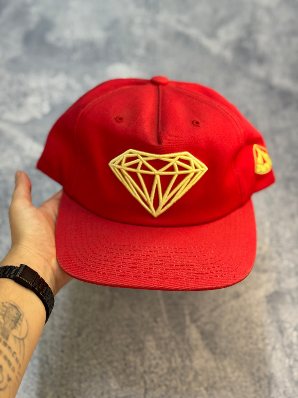 Boné Diamond Supply Co Snapback Brilliant Vermelho