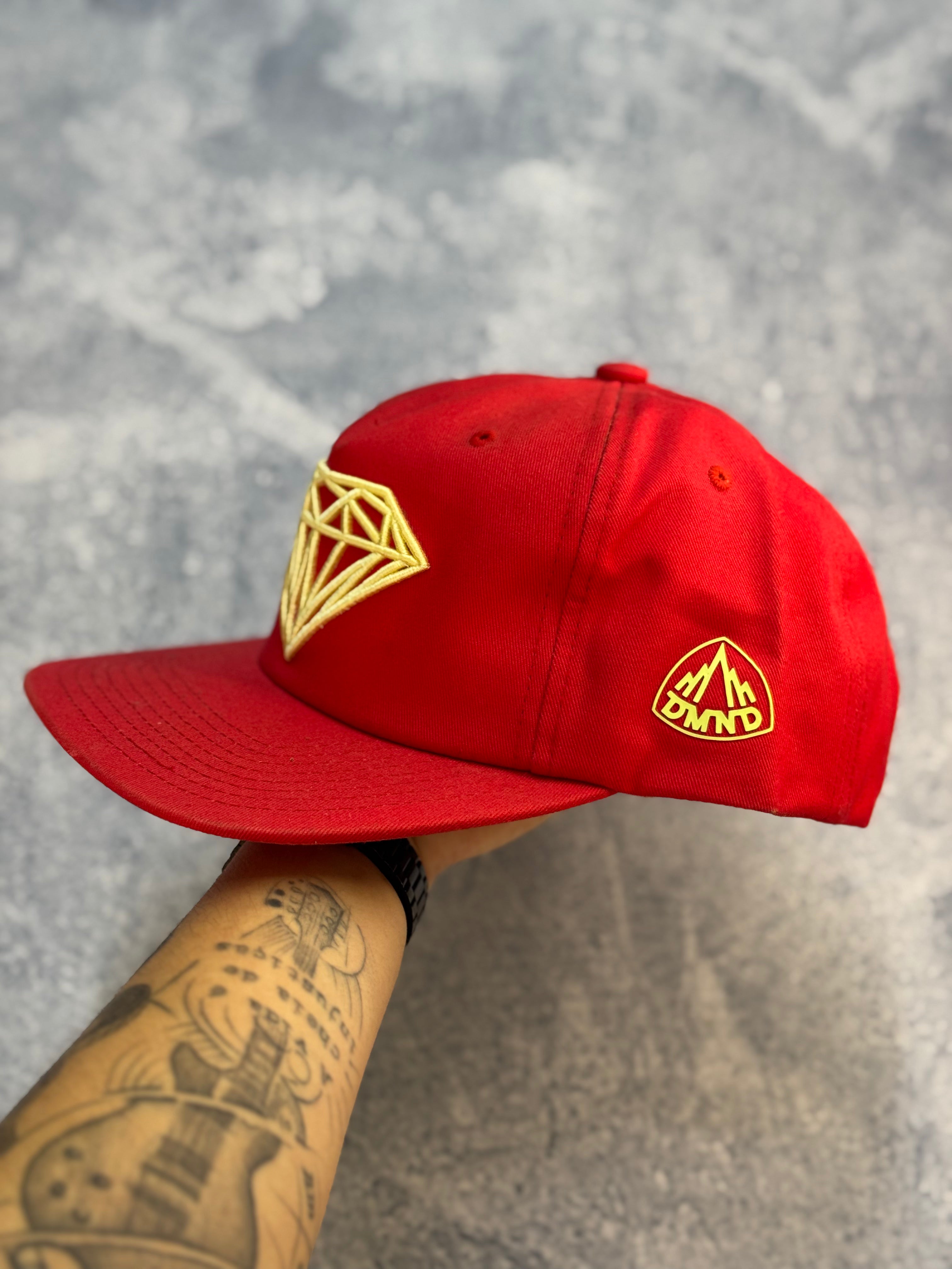 Boné Diamond Supply Co Snapback Brilliant Vermelho