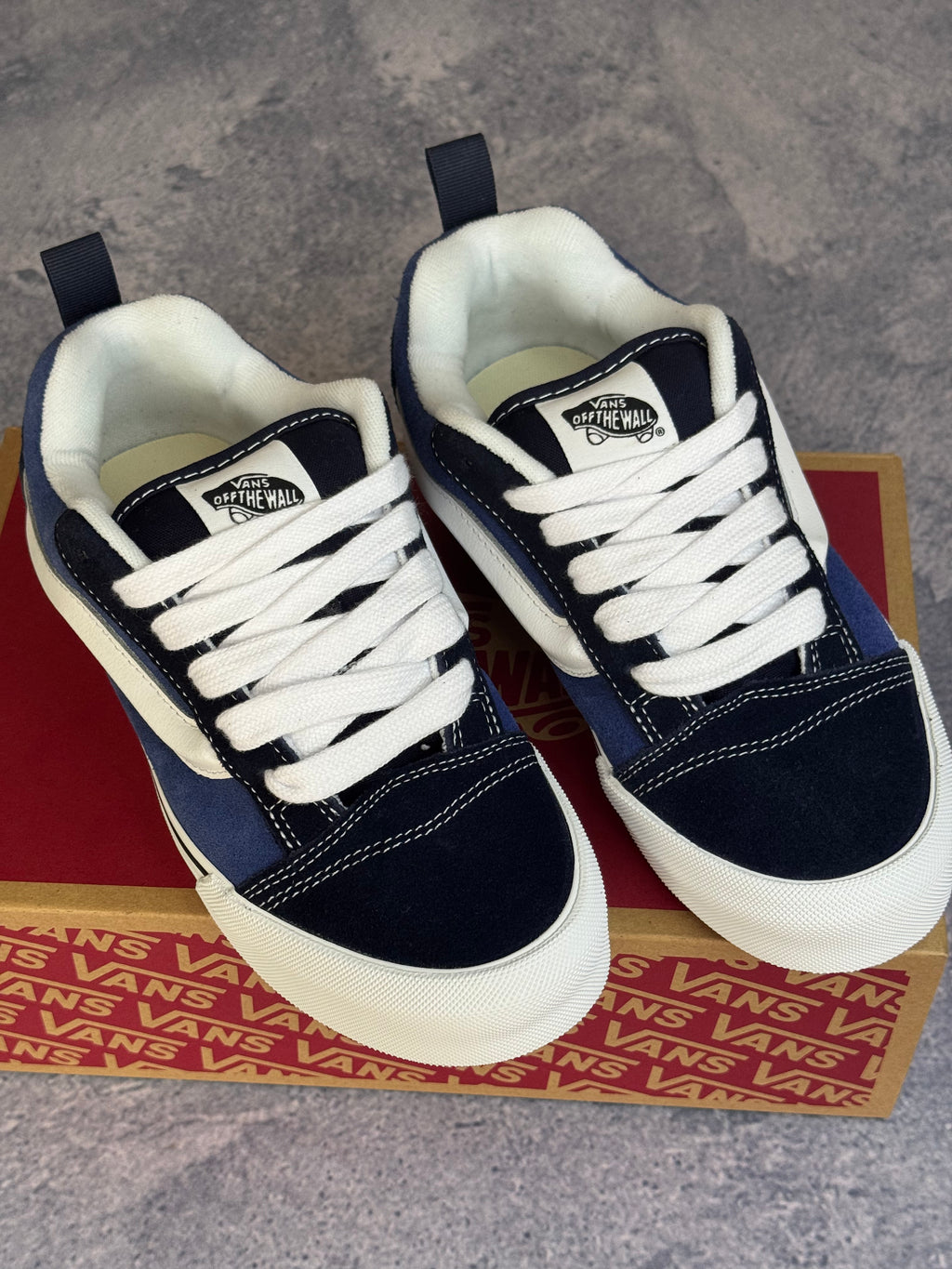 Tênis Vans Knu Skool Navy/True White
