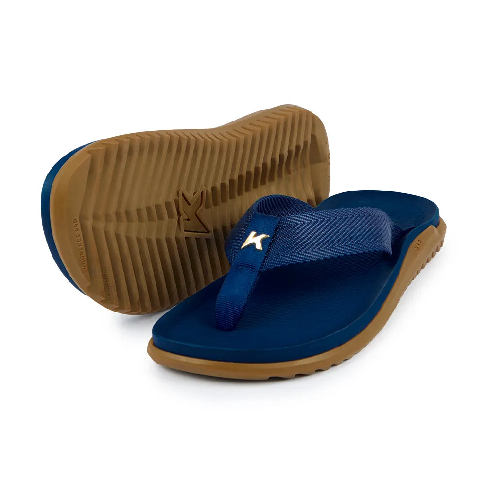 Sandália Kenner NK7 Azul e Marrom