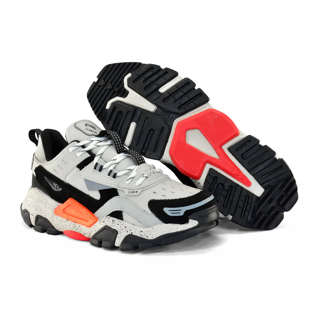 Tênis Qix Trek Out Door Bege e Preto