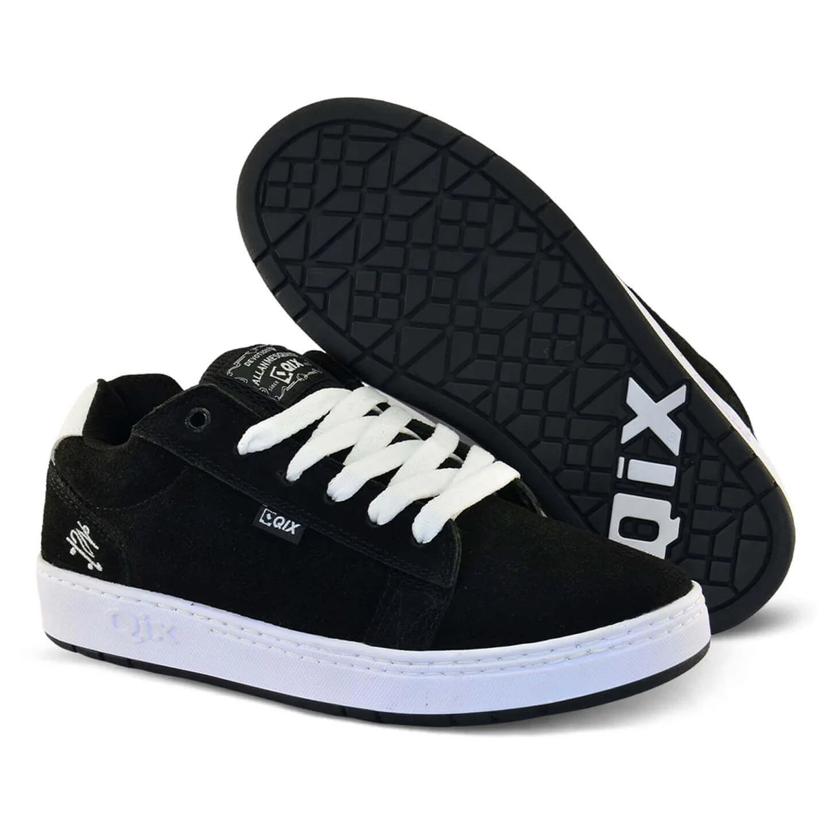 Tênis Qix Alan Mesquista Chorão Preto e Branco