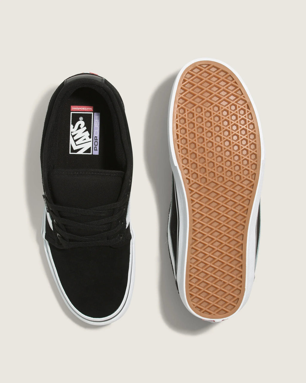 Tênis Vans Skate Chukka Low Sidestripe Black White