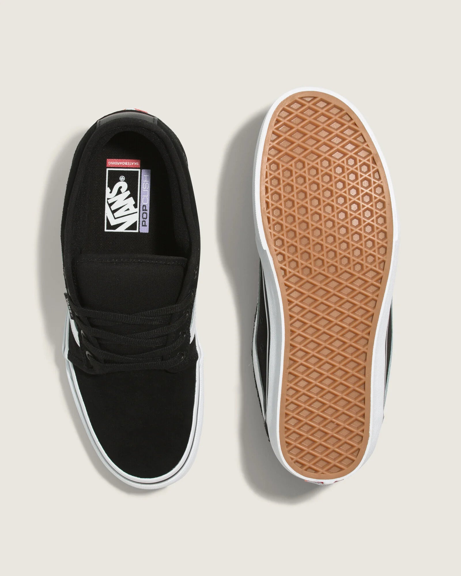 Tênis Vans Skate Chukka Low Sidestripe Black White